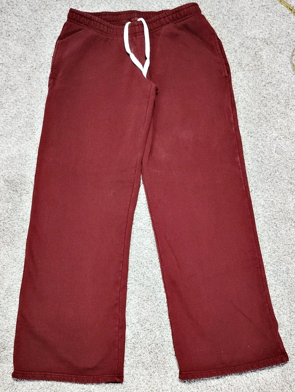 J. GALT wide-leg sweatpants in Red
